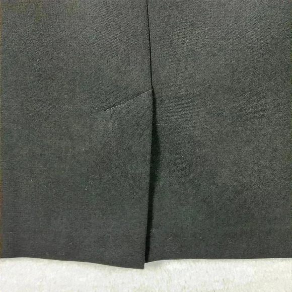 Halogen Pencil Skirt Size 8 Black Kick Pleat Polyester Blend Lined - Picture 6 of 9